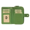 EL FORREST 821-151 RFID zöld bőr pénztárca 8.5 x 13 x 3 cm