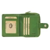 EL FORREST 820-151 RFID zöld női bőr pénztárca 9 x 11 x 3 cm