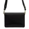 Luka 26-100 D fekete női bőr oldaltáska, crossbody 24.5 x 18 x 6 cm