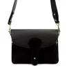 Luka 26-100 D fekete női bőr oldaltáska, crossbody 24.5 x 18 x 6 cm