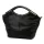 Camilla PREMIUM 10.003 fekete női velúr bőr kézitáska, válltáska 50 x 30 x 12 cm