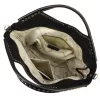 Camilla PREMIUM 10.003 fekete női velúr bőr kézitáska, válltáska 50 x 30 x 12 cm