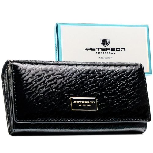 Peterson PTN PX22-CNF fekete női pénztárca 18,5 x 9 x 3,5 cm 