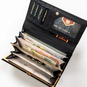   Peterson PTN PX24-CNF fekete női pénztárca 18,5 x 9 x 3,5 cm 