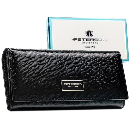 Peterson PTN PX27-CNF fekete női pénztárca 18,5 x 9 x 3,5 cm 