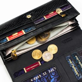   Peterson PTN PX27-CNF fekete női pénztárca 18,5 x 9 x 3,5 cm 