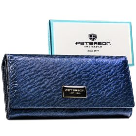   Peterson PTN PX27-CNF sötétkék női pénztárca 18,5 x 9 x 3,5 cm 