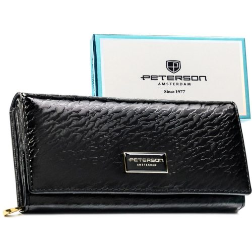 Peterson PTN PX28-CNF fekete női pénztárca 18,5 x 9 x 3,5 cm 