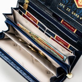   Peterson PTN PX28-CNF sötétkék női pénztárca 18,5 x 9 x 3,5 cm 