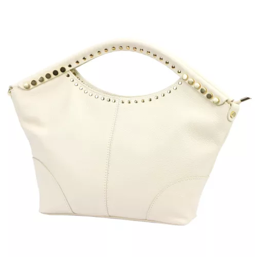 Camilla 10.003 MN bézs női bőr kézitáska 42 x 23 x 10 cm