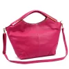 Camilla PREMIUM 10.003 magenta női velúr bőr kézitáska, válltáska 50 x 30 x 12 cm
