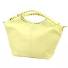 Camilla PREMIUM 10.003 sárga női velúr bőr kézitáska, válltáska 50 x 30 x 12 cm
