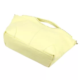   Camilla PREMIUM 10.003 sárga női velúr bőr kézitáska, válltáska 50 x 30 x 12 cm
