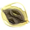 Camilla PREMIUM 10.003 sárga női velúr bőr kézitáska, válltáska 50 x 30 x 12 cm