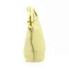 Camilla PREMIUM 10.003 sárga női velúr bőr kézitáska, válltáska 50 x 30 x 12 cm