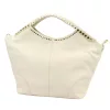 Camilla PREMIUM 10.003 bézs női velúr bőr kézitáska, válltáska 50 x 30 x 12 cm