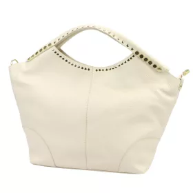   Camilla PREMIUM 10.003 bézs női velúr bőr kézitáska, válltáska 50 x 30 x 12 cm