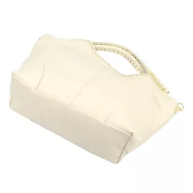   Camilla PREMIUM 10.003 bézs női velúr bőr kézitáska, válltáska 50 x 30 x 12 cm