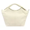 Camilla PREMIUM 10.003 bézs női velúr bőr kézitáska, válltáska 50 x 30 x 12 cm