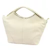 Camilla PREMIUM 10.003 bézs női velúr bőr kézitáska, válltáska 50 x 30 x 12 cm
