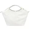 Camilla PREMIUM 10.003 fehér női velúr bőr kézitáska, válltáska 50 x 30 x 12 cm