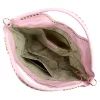 Camilla PREMIUM 10.003 rózsaszín női velúr bőr kézitáska, válltáska 50 x 30 x 12 cm