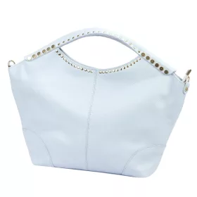   Camilla PREMIUM 10.003 világoskék női velúr bőr kézitáska, válltáska 50 x 30 x 12 cm