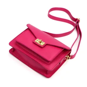 Luka 26-061 magenta női bőr oldaltáska 23 x 16.5 x 9 cm