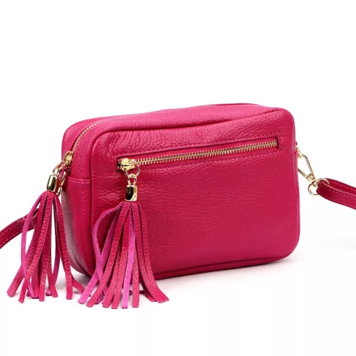 Luka 20-030 magenta női bőr oldaltáska 21 x 15 x 8 cm