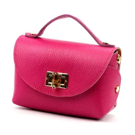  Luka 26-106 magenta női bőr kisméretű kézitáska, crossbody 19 x 13 x 9 cm