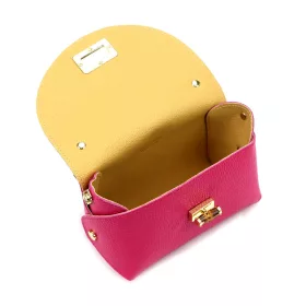   Luka 26-106 magenta női bőr kisméretű kézitáska, crossbody 19 x 13 x 9 cm