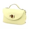 Luka 26-106 halvány sárga női bőr kisméretű kézitáska, crossbody 19 x 13 x 9 cm