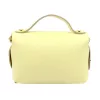 Luka 26-106 halvány sárga női bőr kisméretű kézitáska, crossbody 19 x 13 x 9 cm