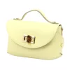 Luka 26-106 halvány sárga női bőr kisméretű kézitáska, crossbody 19 x 13 x 9 cm