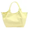 Luka 26-031 halvány sárga női bőr válltáska, oldalpánttal 42 x 26 x 13 cm