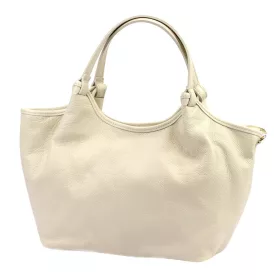   Luka 26-031 bézs női bőr válltáska, oldalpánttal 42 x 26 x 13 cm