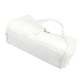   Camilla PREMIUM 10.012 fehér női bőr kézitáska 36 x 22 x 18 cm