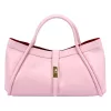 Camilla PREMIUM 10.012 rózsaszín női bőr kézitáska 36 x 22 x 18 cm