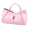 Camilla PREMIUM 10.012 rózsaszín női bőr kézitáska 36 x 22 x 18 cm