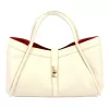 Camilla PREMIUM 10.012 bézs női bőr kézitáska 36 x 22 x 18 cm