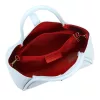 Camilla PREMIUM 10.012 babakék női bőr kézitáska 36 x 22 x 18 cm