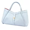 Camilla PREMIUM 10.012 babakék női bőr kézitáska 36 x 22 x 18 cm