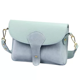   Luka 26-100 D babakék női bőr oldaltáska, crossbody 24.5 x 18 x 6 cm Cikkszám:  61367