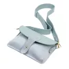 Luka 26-100 D babakék női bőr oldaltáska, crossbody 24.5 x 18 x 6 cm Cikkszám:  61367