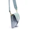 Luka 26-100 D babakék női bőr oldaltáska, crossbody 24.5 x 18 x 6 cm Cikkszám:  61367