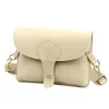 Luka 26-100 D bézs női bőr oldaltáska, crossbody 24.5 x 18 x 6 cm