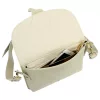 Luka 26-100 D bézs női bőr oldaltáska, crossbody 24.5 x 18 x 6 cm
