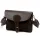 Luka 26-100 D sötétbarna női bőr oldaltáska, crossbody 24.5 x 18 x 6 cm
