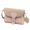 Luka 26-100 D rózsaszín női bőr oldaltáska, crossbody 24.5 x 18 x 6 cm