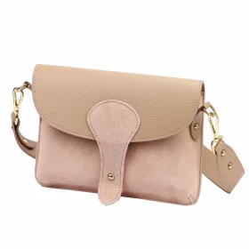   Luka 26-100 D púder női bőr oldaltáska, crossbody 24.5 x 18 x 6 cm
